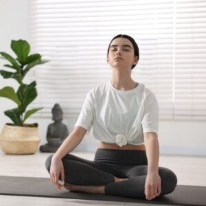 yoga for stress seated breathing
