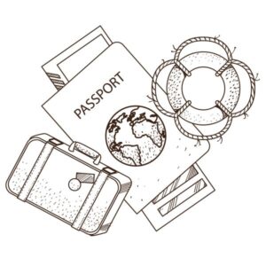 travel beach coloring pages
