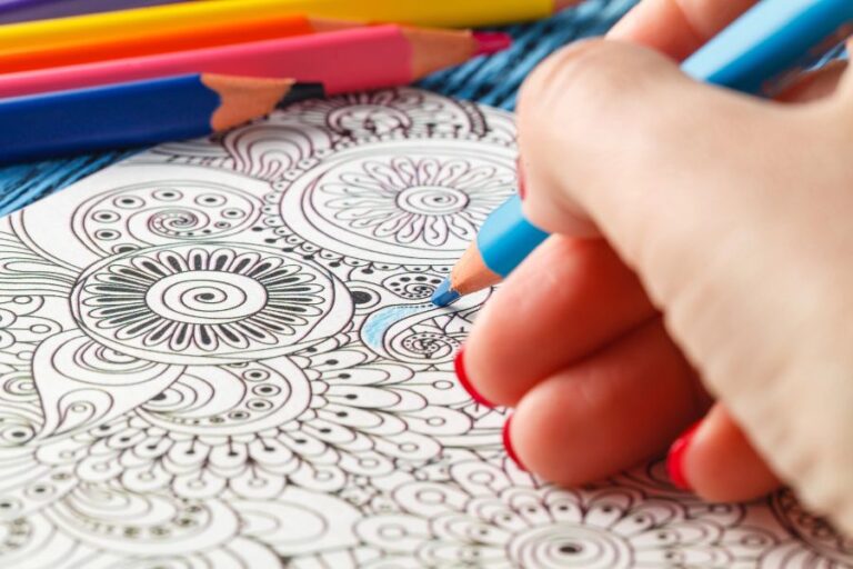 mindful coloring supplies